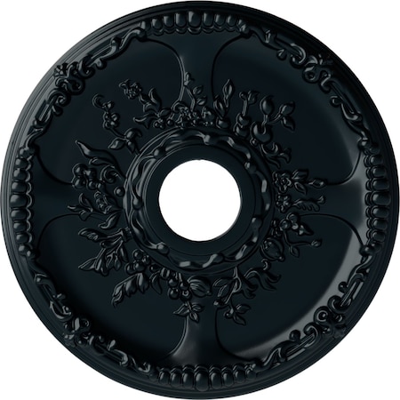 Ekena Millwork Antioch Ceiling Medallion (Fits Canopies up to 3 1/2"), 18"OD x 3 1/2"ID x 1 3/8"P, Night Shade CM18SENSF